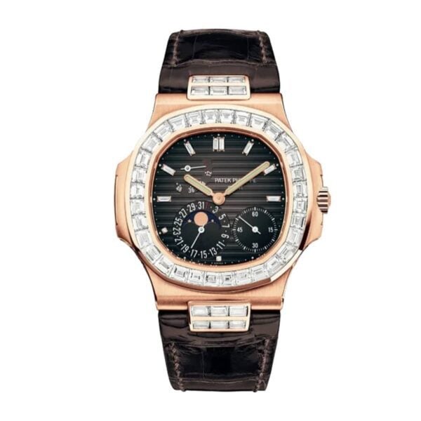 patek philippe nautilus genuine baguette diamond 5724r 001 replica