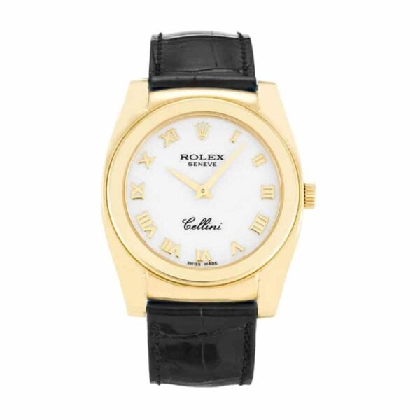 rolex cellini yellow gold white 5320 8