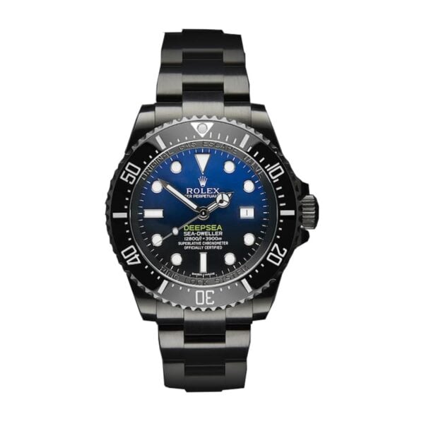 rolex d blue sea dweller deepsea black pvd 116660 d blue replica 2