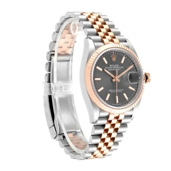 rolex datejust 126231 steel gold automatic grey dial replica 1