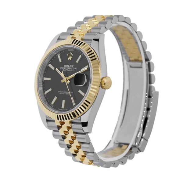 rolex datejust 126333 41mm yellow gold steel black dial replica