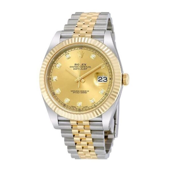 rolex datejust 126333 steel gold diamond jubilee replica