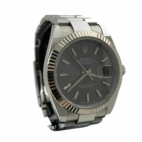 rolex datejust 126334 steel grey dial replica