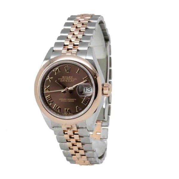 rolex datejust 2279161 steel everose gold automatic chocolate dial jubilee replica