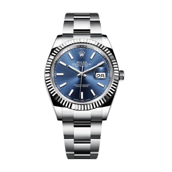 rolex datejust jubilee 126334 41mm steel automatic blue dial