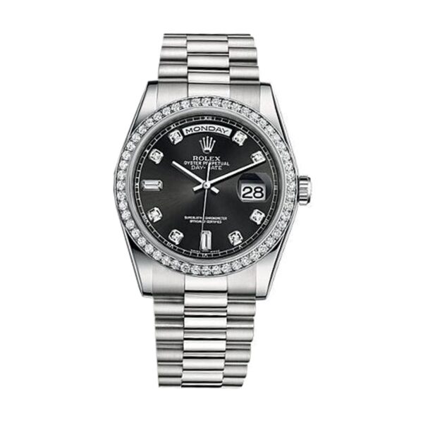 rolex day date 228349rbr white gold diamond automatic diamonds sapphire dial replica