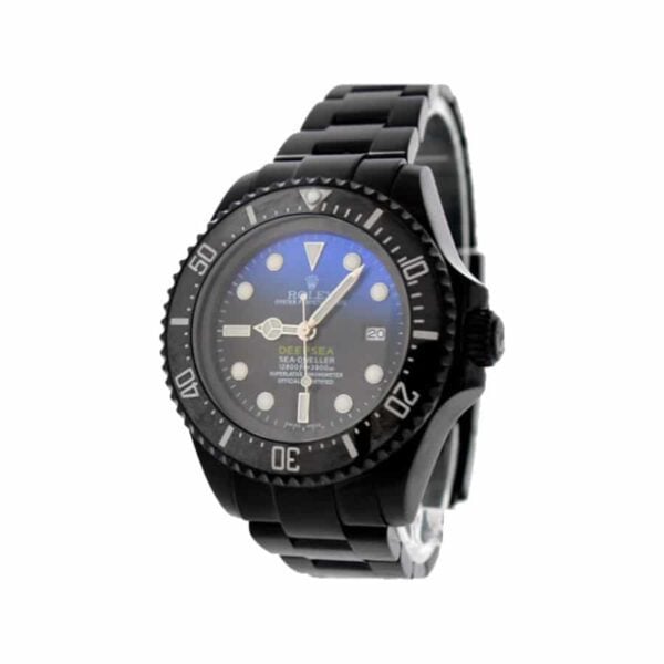 rolex deepsea dweller black pvd 116660 d blue oyster replica1