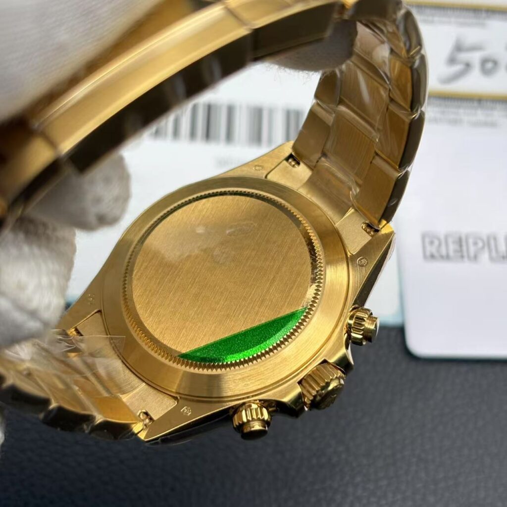 Super Replica Rolex Daytona "Meteorite" 116508 Gold bracelet bracelet back side