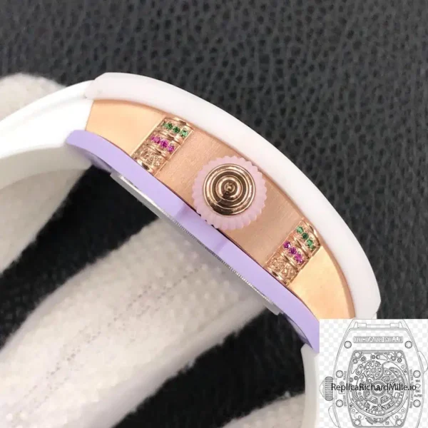 Replica Richard Mille 07 01 White Ceramic White Strap 3