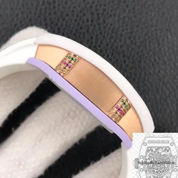 Replica Richard Mille 07 01 White Ceramic White Strap 4
