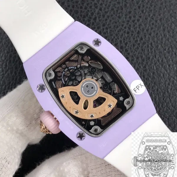 Replica Richard Mille 07 01 White Ceramic White Strap 5