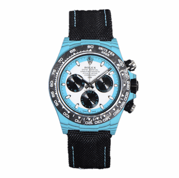 Rolex Diw Daytona Carbon Blue Flower 1 Rolex Diw Daytona Carbon Blue Flower