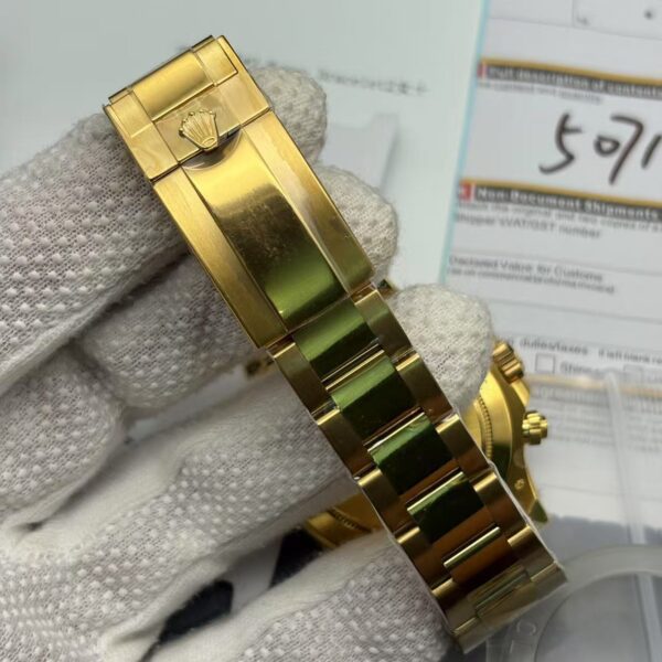 Super Clone Rolex Daytona Gold With Blue Dial 116528 Replica