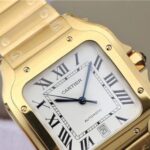 Clone Replica Cartier Santos W2SA0009 Gold Watch