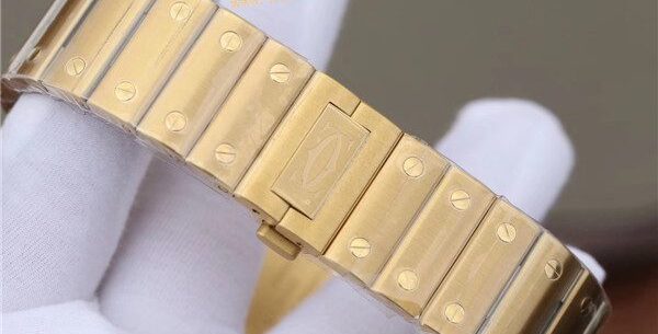 Clone Replica Cartier Santos W2SA0009 Gold Watch