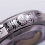 Replica Patek Philippe 5726 Blue Calendar Watch side crown