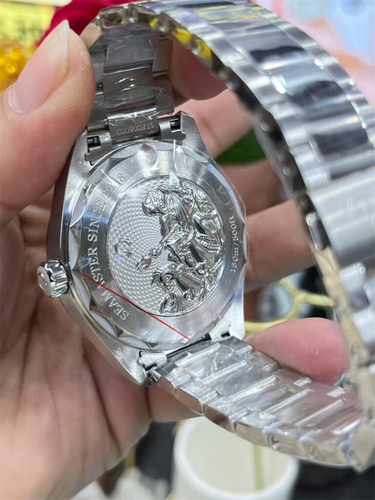 Replica Omega Blue Seahorse Men’s Watch back case