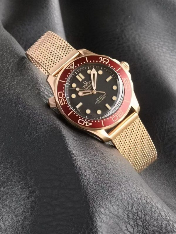 Replica Omega Seamaster 007 Burgundy Watch