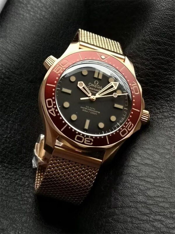 Replica Omega Seamaster 007 Burgundy Watch