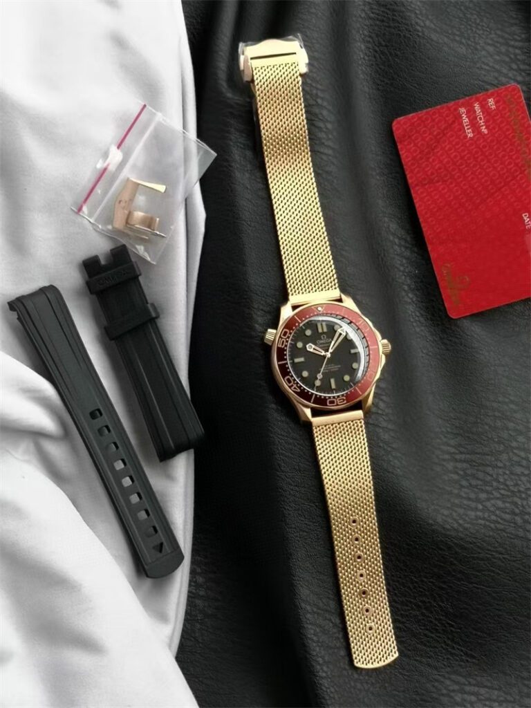 Replica Omega Seamaster 007 Burgundy Watch