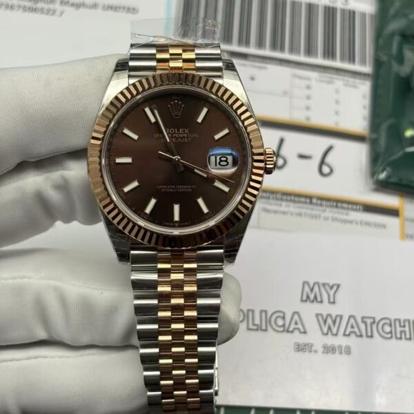 Rolex Datejust 126331 Everose Gold Automatic Chocolate Dial Jubilee Replica 22 77Da2Da60044264B30652B8Bf1D5B6B9