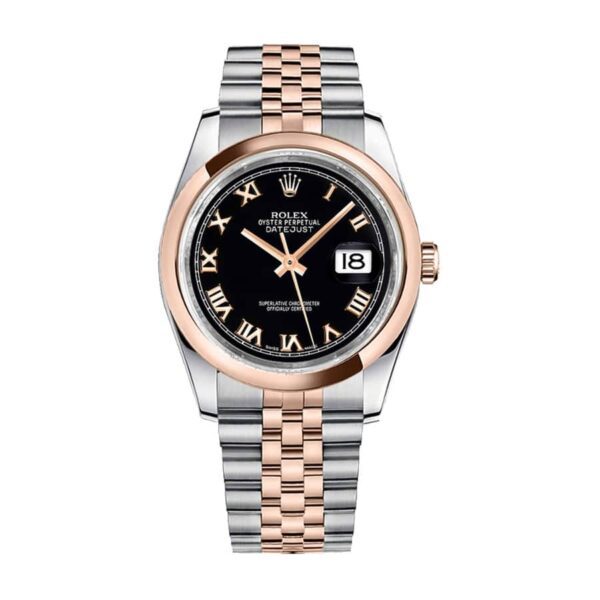 Rolex Datejust 116201 36Mm Gold Steel Black Dial 116201