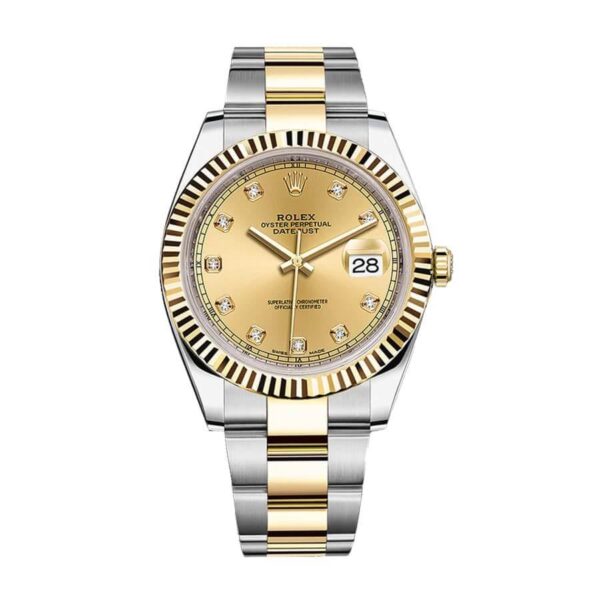Rolex Datejust 126333 Steel Yellow Gold Automatic Champagne Dial Oyster Replica