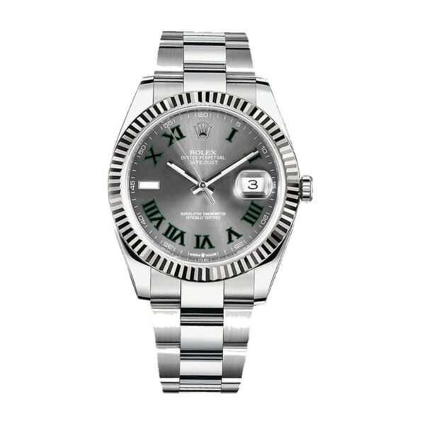 Rolex Datejust 126334 41Mm Wimbledon Steel Automatic Grey Dial
