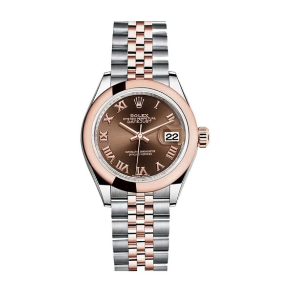 Rolex Datejust 28Mm 279161 Steel Everose Gold Automatic Chocolate Dial