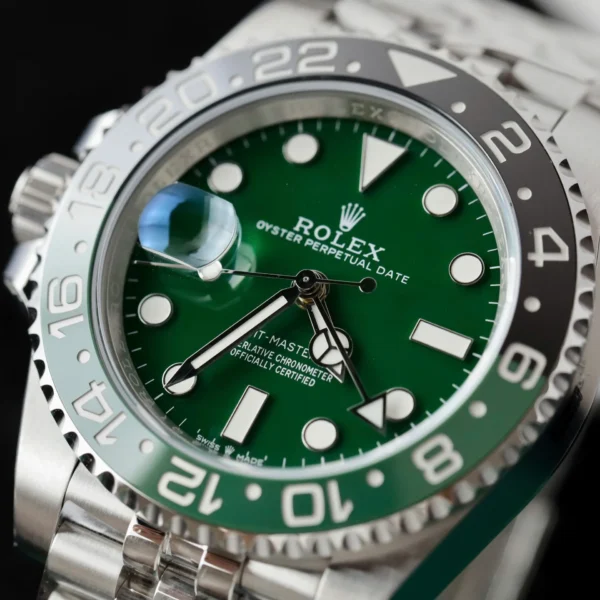 Dong Ho Rolex Gmt Master Ii 126729Vtnr Rep 11 Mat Xanh La Cay Day Jubilee 40Mm 5
