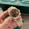 Rolex Super Clone Day-Date Rose Gold President Strap 40mm
