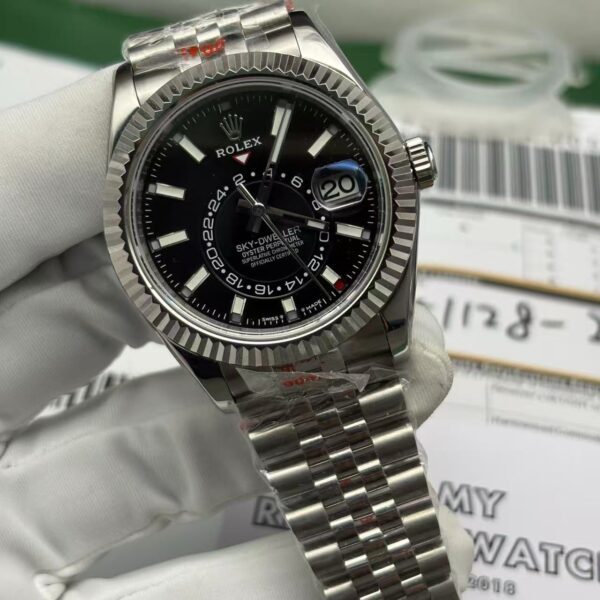 Superclone Rolex Sky-Dweller 42 Mm Bright Black Dial 336934 Jubilee 2 Ee5E780730151Ead5337C260Cfb80Cf2