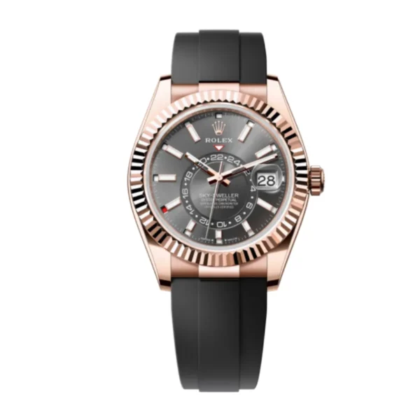 Rolex Sky Dweller 326935 0007 Sro Automatic Everose Rhodium Dial Oyster Replica Copy 1