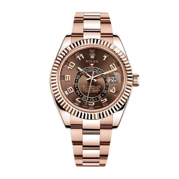 Rolex Sky Dweller Chocolate Dial Rose Gold 326935 Replica