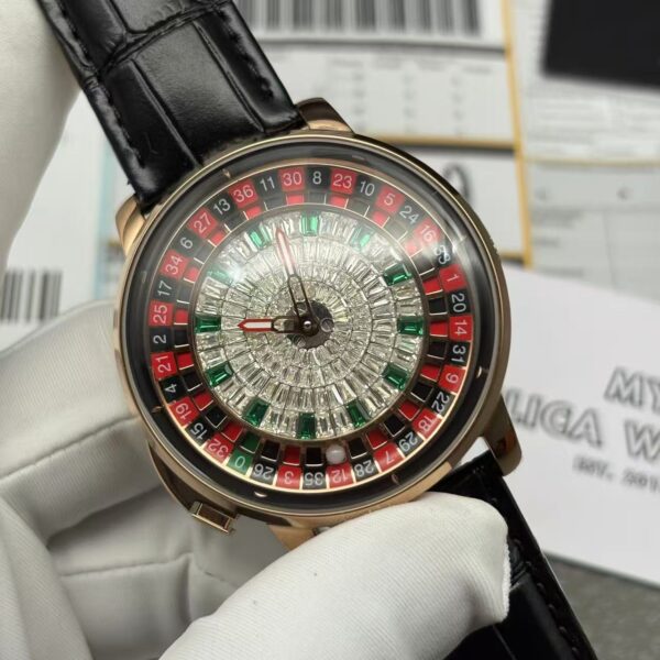 Jacob &Amp; Co. Casino Tourbillon Baguette On Rg Clone