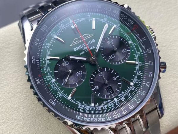 Replica Breitling Navitimer Men Automatic Green Stainless Steel Watch Ab0137241L1A1 3 37Feacddf80Bff8646Dfe24D044F81E3
