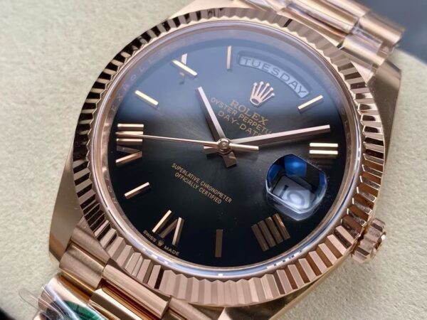 Superclone Rolex Day-Date Rose Gold | Smokedial 228235 40 Mm 24 40D969B36296B6883C05D637Dc739A85