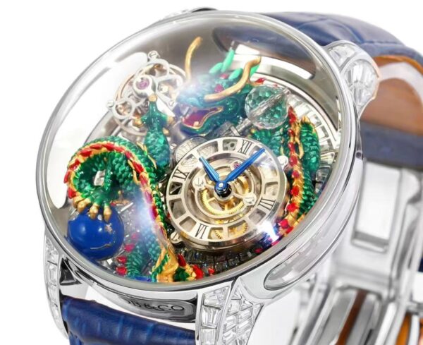 Clone Jacob &Amp; Co. Astronomia Green Dragon White Gold With Diamond