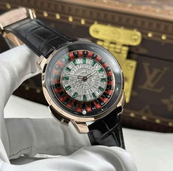 Jacob &Amp; Co. Casino Tourbillon Baguette On Rg Clone