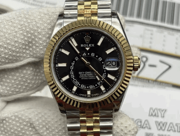Superclone Rolex Sky-Dweller Bright Black Dial 336933 Jubilee 35 Screenshot 2025 10 28 At 2.56.54 Am