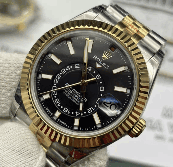 Superclone Rolex Sky-Dweller Bright Black Dial 336933 Jubilee 34 Screenshot 2025 10 28 At 2.57.01 Am