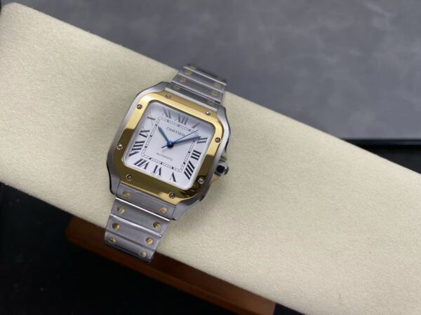 Replica Cartier Santos De Cartier Men Automatic Silver Stainless Steel Watch W2Sa0009 83 E5687F77119D8Ee02E7083283267Bd09
