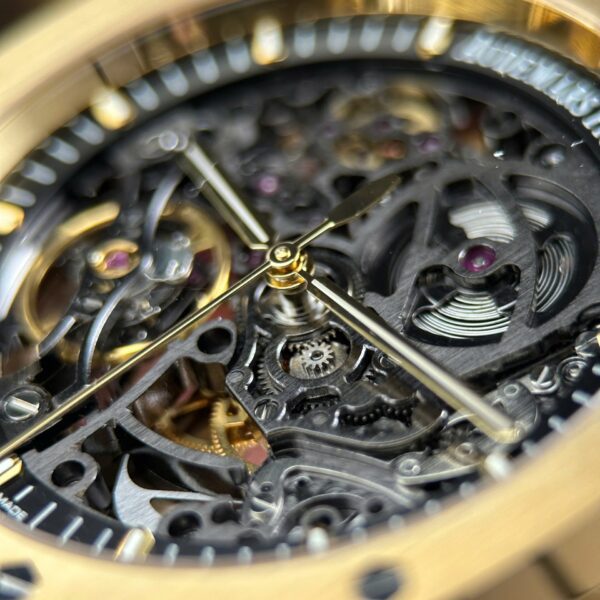 Audemars Piguet Royal Oak Openworked 15407 Yellow Replica Watches Skeleton Dial Thb Factory 41Mm