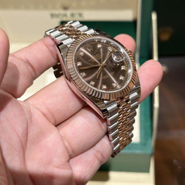 Rolex Replica 1:1 Watch Datejust Chocolate Dial Ew Factory 41Mm