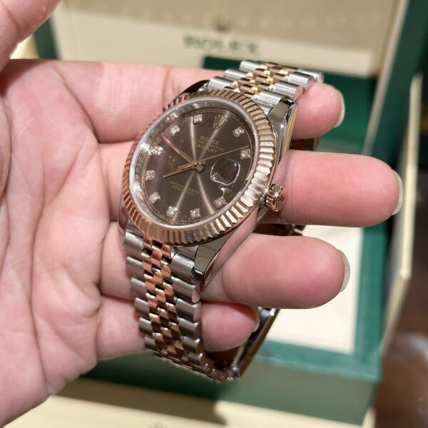 Rolex Replica 1:1 Watch Datejust Chocolate Dial Ew Factory 41Mm