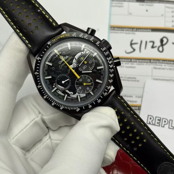 Replica Omega Speedmaster Men Automatic Black Leather Watch O31192443001001 3 B1Ef197Eacfa5F22720A400Fec7Ede5D