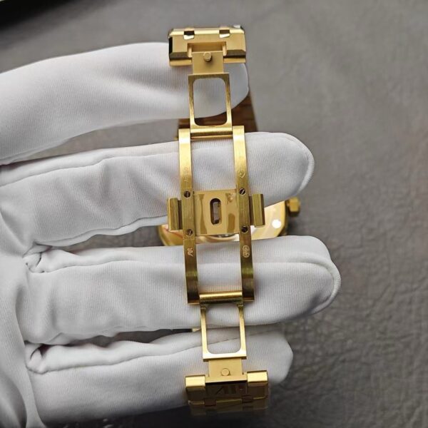 Replica Audemars Piguet Royal Oak Openworked 15407 Yellow Skeleton Dial 8 E90C921E362C2C6D33C7F97C6D5D820C