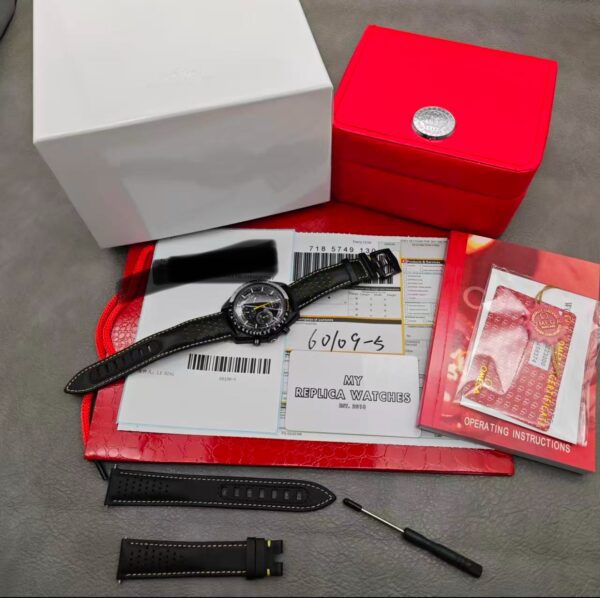 Replica Omega Speedmaster Men Automatic Black Leather Watch O31192443001001 2 Img 9895