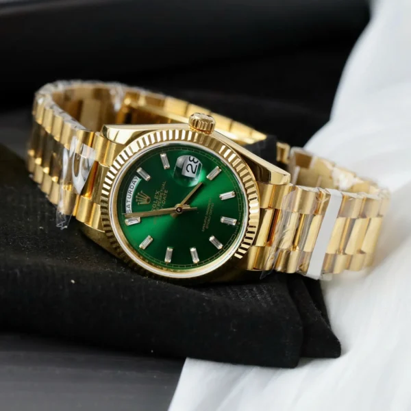 Rolex Day Date Ii Green Dial 128238 36 Mm 2