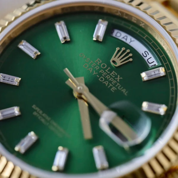 Rolex Day Date Ii Green Dial 128238 36 Mm 4
